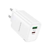 СЗУ BOROFONE BA87A 110-240V, PD65W+Q3.0, USB+Type-C, White, Blister