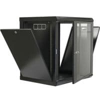 Шафа 19" 12U, 600x600x640мм (Ш*Г*В), економ, акрилове скло, чорна