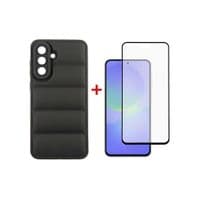 Чохол до мобільного телефона Dengos Kit Samsung Galaxy A36 5G Soft + glass (Black) (DG-KM-140)