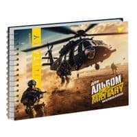 Альбом для малювання Yes А4 40 Спіраль Military (130573)