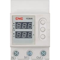 Реле контроля напряжения и тока CNC YC9VA-63А
