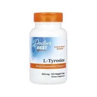 Вітамінно-мінеральний комплекс Doctor's Best L-тирозин, 500 мг, L-Tyrosine, 120 вегетаріанських капсул (DRB-00316)