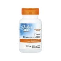 Витаминно-минеральный комплекс Doctor's Best Ресвератрол, 200 мг, Trans-Resveratrol 200, 60 вегетарианских капс (DRB-00211)