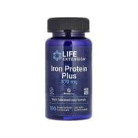 Витаминно-минеральный комплекс Life Extension Железо, Iron Protein Plus, IronAid, 100 вегетарианских капсул (LEX-16771)