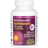 Витаминно-минеральный комплекс Natural Factors Бенфотиамин и сульбутиамин, BioCoenzymated, Benfotiamine plus Sulbutiamine, (NFS-01248)