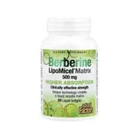 Витаминно-минеральный комплекс Natural Factors Берберин, Berberine LipoMicel Matrix, 60 гелевых капсул (NFS-04584)