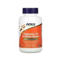 Витамино-минеральный комплекс Now Foods Пробиотик-10, 25 млрд КОЕ, Probiotic-10 & Bifido Boost, 90 вегетарианск (NOW-02924)