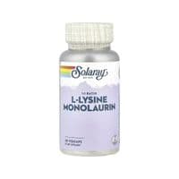 Витаминно-минеральный комплекс Solaray L-лизин и Монолаурин, L-Lysine Monolaurin 1:1 Ratio, 60 вегетарианские (SOR-35281)