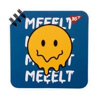 Блокнот Yes 110x110 мм 80 листов на спирали Melt smile клетка (151815)