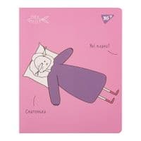 Блокнот Yes А5 50 л спираль Hey Helly клетка (151858)
