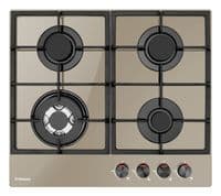 Варильна поверхня Hansa  газова на склі, 59см, чавун, бежевий