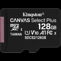 Карта памяти Kingston microSD 128GB C10 UHS-I R100MB/s + SD