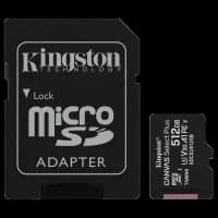 Модуль флеш-памяти Kingston 512GB micSDXC Canvas Select Plus 100R A1 C10 Card + ADP