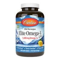 Жирные кислоты Carlson Омега-3, Вкус Лимона, Elite Omega-3 Gems, 90 желатиновых кап (CL01711)