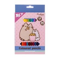 Олівці кольорові Yes Pusheen 18 шт 36 кол. (290769)