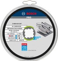 Диск відрізний Bosch PRO X-LOCK по нержавіючій сталі 125x1x22.23мм, 10шт