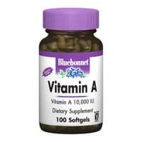 Витамин Bluebonnet Nutrition Витамин А 10000, 100 желатиновых капсул (BLB-00298)