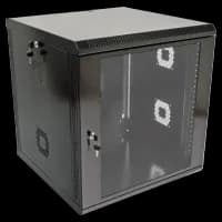 Шкаф акриловый стекло черное 19"12U, 600х600х640 мм