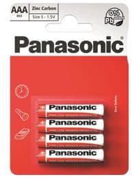 Батарейка Panasonic RED ZINK R03 BLI 4 ZINK-CARBON