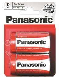 Батарейка PANASONIC D R20 RED ZINK * 2 (R20REL/2BPR)