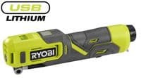 Насос велосипедный аккумуляторный Ryobi USB Lithium RI4-0 4В 6.9бар дисплей підсвічування 0.5кг без АКБ та ЗП