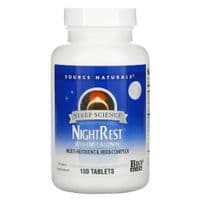 Витаминно-минеральный комплекс Source Naturals Комплекс для нормализации сна, NightRest, 100 таблеток (SNS-00358)