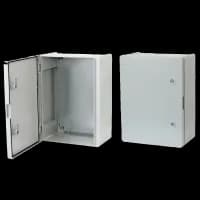 Щит с монтажной панелью,опаловые двери IP 65