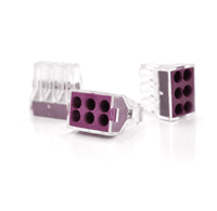 З'єднувач кабелю 6-pin аналог WAGO K773-106, 50штпак Voltronic (K773-106/50)