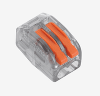 З'єднувач кабелю 2-pin аналог WAGO K222-412T, 50штпак Voltronic (K222-412T/50)