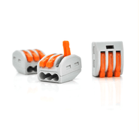 З'єднувач кабелю 3-pin аналог WAGO K222-413, 15штпак Voltronic (K222-413/15)
