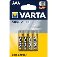 Батарейка VARTA SUPERLIFE AAA BLI 4 ZINC-CARBON