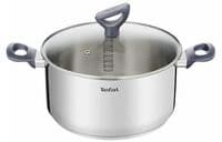Каструля Tefal Daily Cook з кришкою, 24см, нержавіюча сталь, алюміній, бакеліт