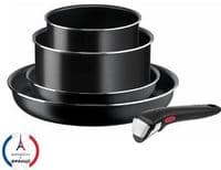 Набір посуду Tefal Ingenio Easy Cook & Clean, 5предметів, алюміній, нержавіюча сталь, бакеліт, чориний