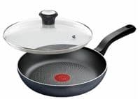 Сковорода с крышкой Tefal So' Light, 28см, алюминий, бакелит, стекло, черный