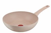 Сковорода ВОК Tefal Delight,28см, алюміній, бакеліт, бежевий