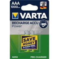 Аккумулятор VARTA RECHARGEABLE ACCU AAA 1000mAh BLI 2 NI-MH (READY 2 USE)