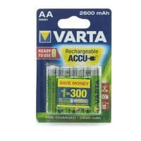 Аккумулятор VARTA RECHARGEABLE ACCU AA 2600mAh BLI 4 NI-MH (READY 2 USE)