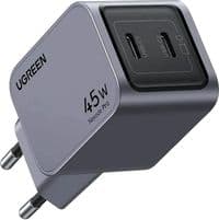 Мережеве ЗУ UGREEN X707 Nexode Pro 45W 2xUSB-C PD GaN Gray (35008)