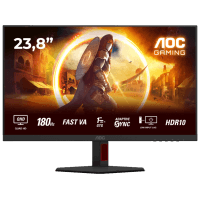 Монiтор TFT AOC 23.8" Q24G4RE IPS QHD 300nit 180Hz 2*HDMI DP MM Black/Red