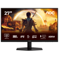 Монитор TFT AOC 27" Q27G42XE IPS QHD 300nit 180Hz 2*HDMI DP MM Черный/Красный