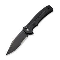 Нож Civivi Cogent Serrated, Black G10, Darkwash (C20038E-1)