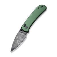 Нож Civivi Qubit, Green Aluminum, Damascus (C22030E-DS1)