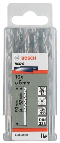 Сверло Bosch HSS-G 10 мм., 5 шт., по металлу