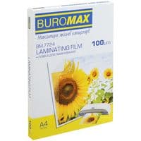 Плівка для ламінування Buromax (BM.7724), глянсова, А4, 100мк, 100 шт.