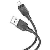 Кабель Hoco X101 Silicone, Lightning-USB, 2.4А, длина 1м, Black, BOX