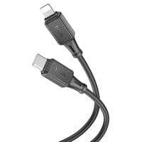 Кабель Hoco X101 Silicone, Type-C-Lighting, 27W, длина 1м, Black, BOX