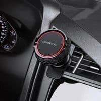 Автоутримувач для телефону BOROFONE BH126 Ascenso folding rotating car holder (center console) Metal Grey