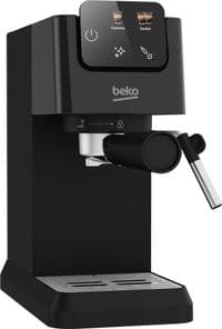 Кофеварка Beko рожковая 1.1л, молотая, ручной капучинатор, подогрев чашек, авторецептов - 2, дисплей, черный