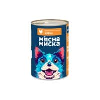 Консервы для собак Мясная Миска кусочки в соусе с курицей 1240 г (4820255192215)