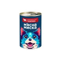 Консерви для собак М'ясна Миска шматочки в соусі з телятиною 415 г (4820255192154)